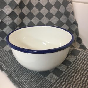 Emaille Kommetje -L- 17,5cm - w/b