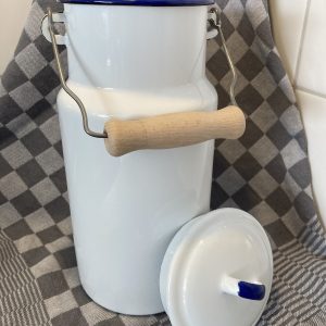 Emaille Melkbus - 2 liter w/b