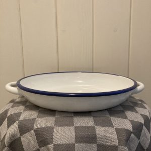 Emaille Serveer Oven Schaal met handgreep - Maat L