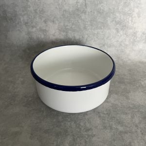 Emaille Bakje - 14/6 cm w/b