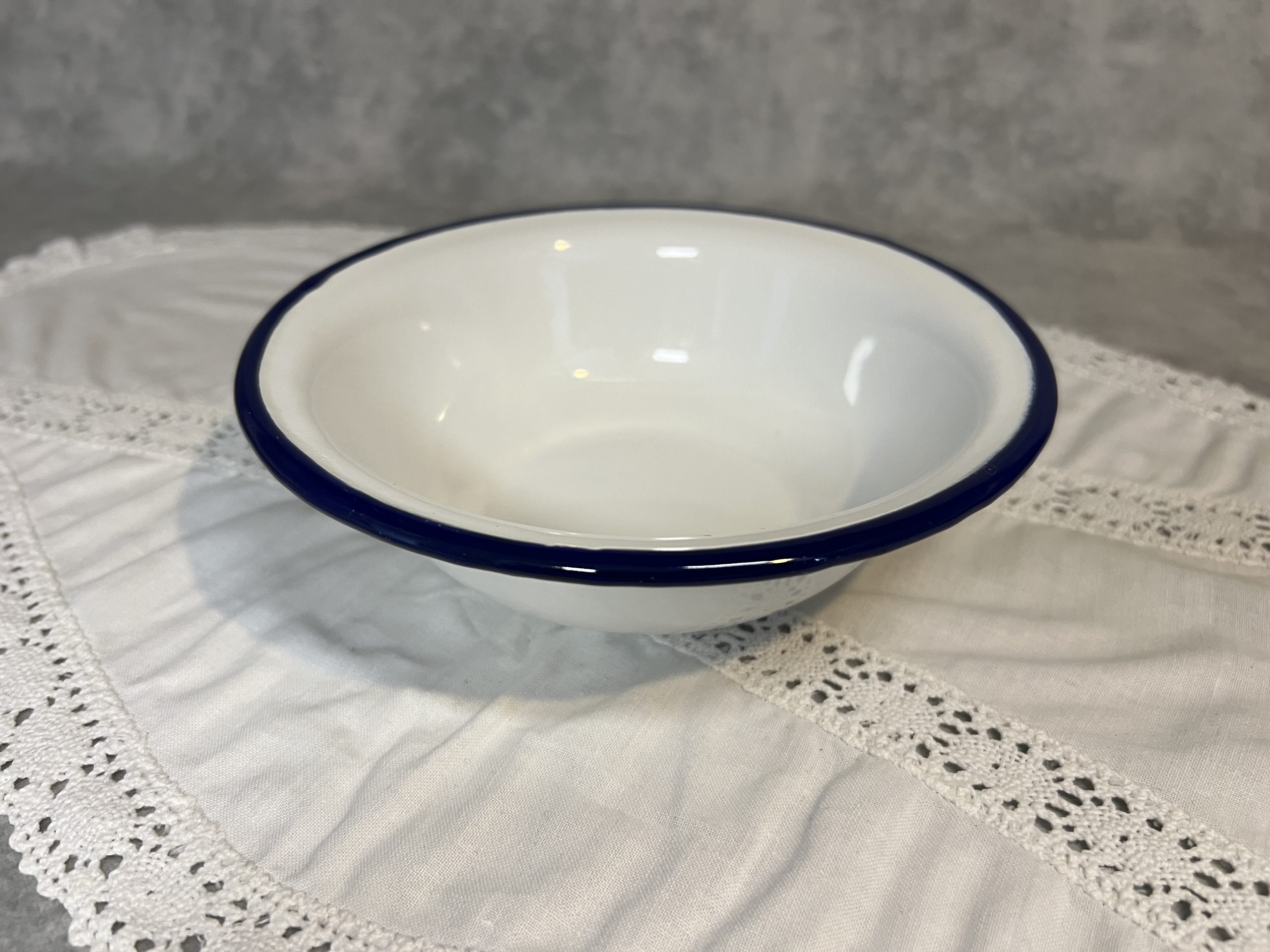Emaille Bord / Kom - 450 ml w/b - Afbeelding 3