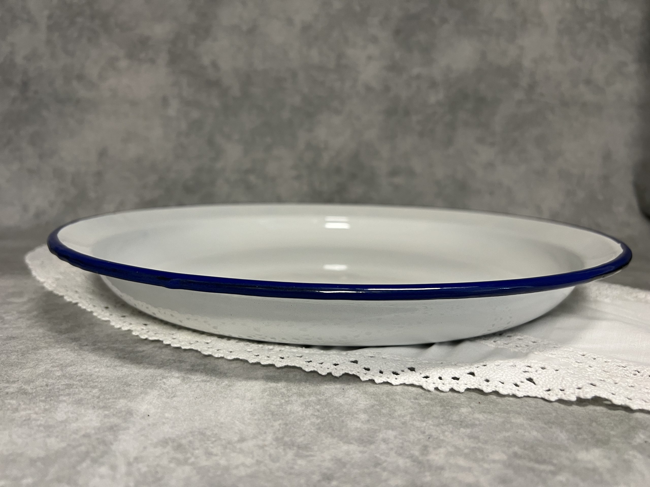 Emaille Serveer Schaal Rond - S - 35cm - Afbeelding 4